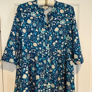 Tuckernuck Royal Shirt Dress, size medium, like new